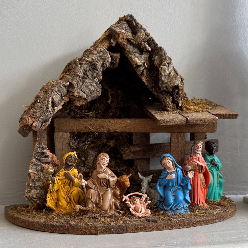 Vintage Christmas Nativity Scene Made in Italy